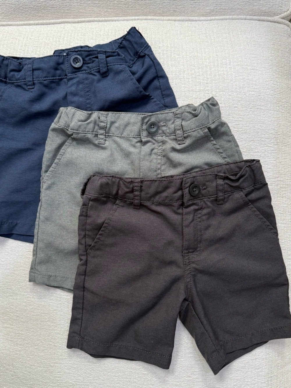 Cat & Jack Boys' Shorts Trio - Blue, Gray, Charcoal